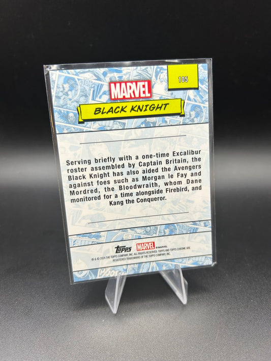 2024 Topps Chrome Marvel Black Knight Sapphire Base