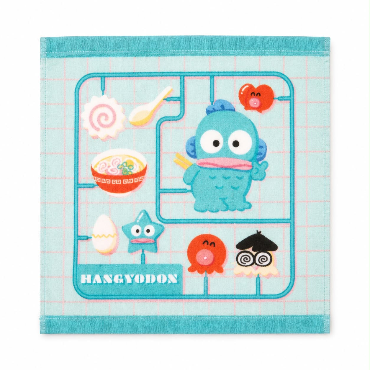 Hangyodon Square Flannel Japanese Sanrio Face Cloth