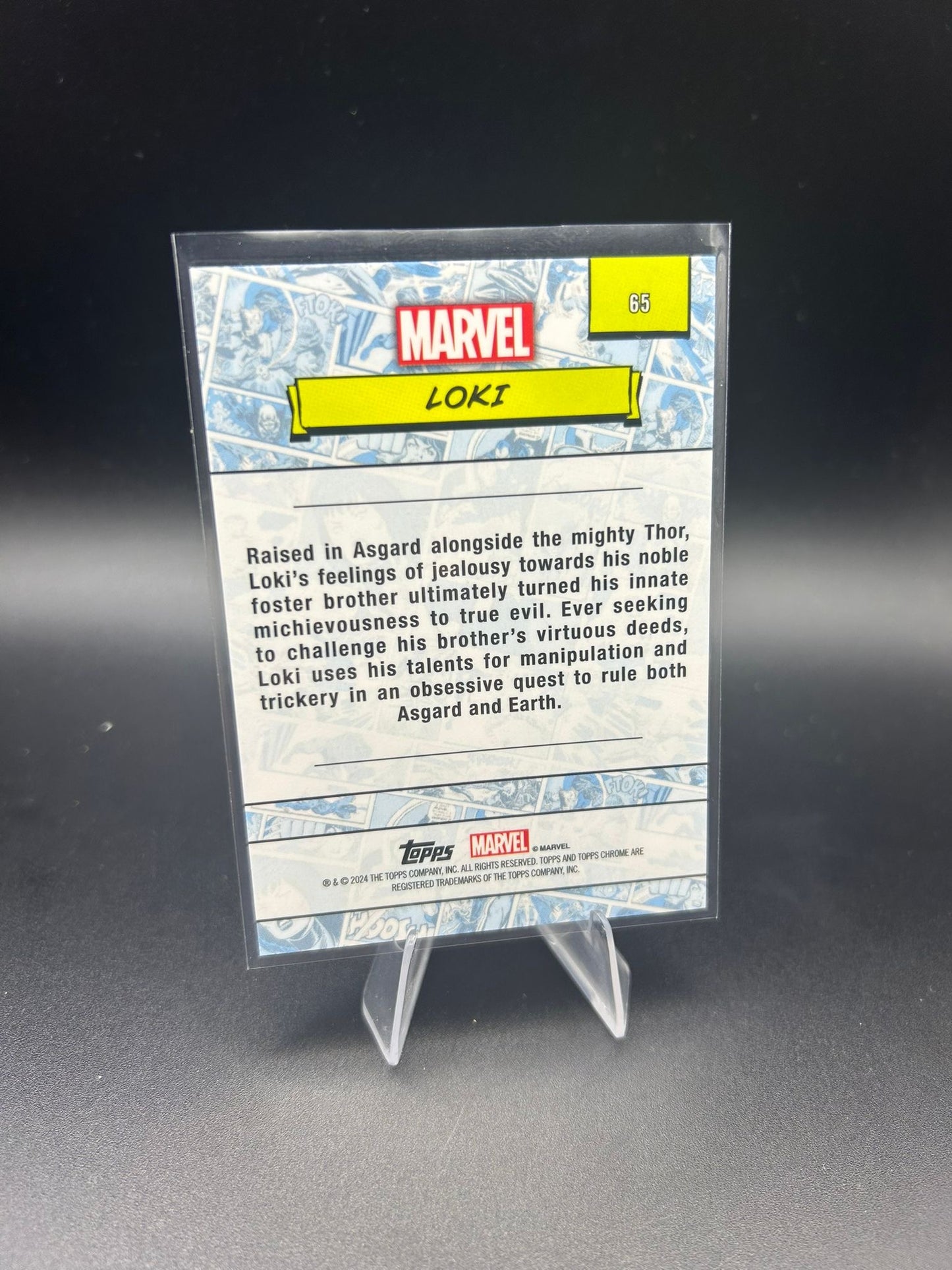 2024 Topps Chrome Marvel Loki Sapphire Base
