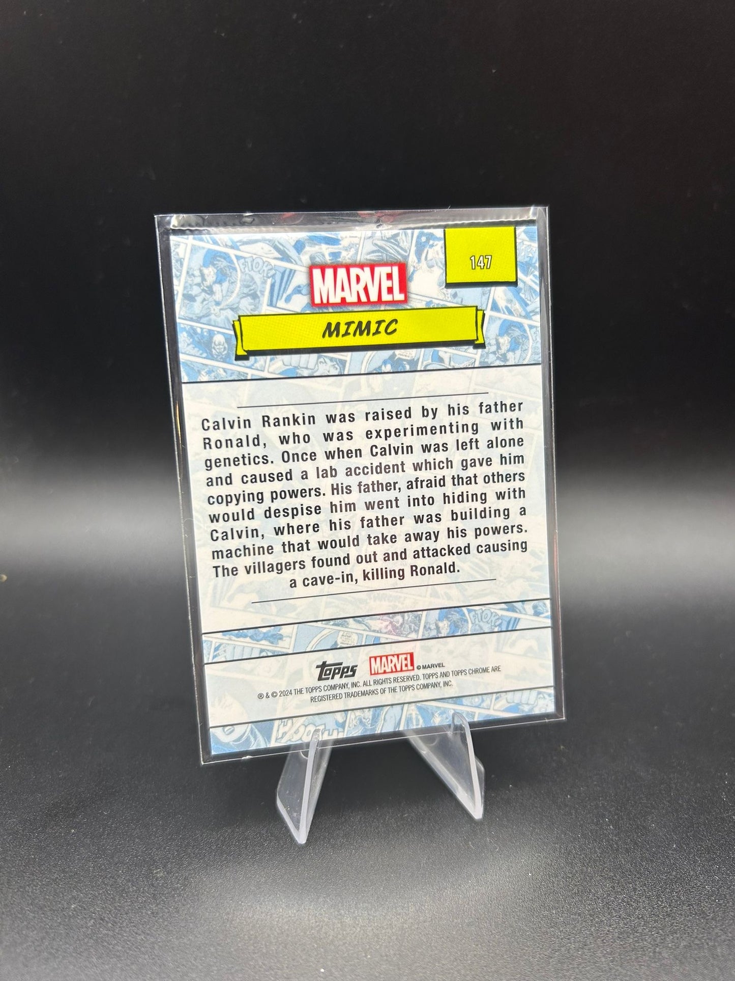 2024 Topps Chrome Marvel Mimic Sapphire Base