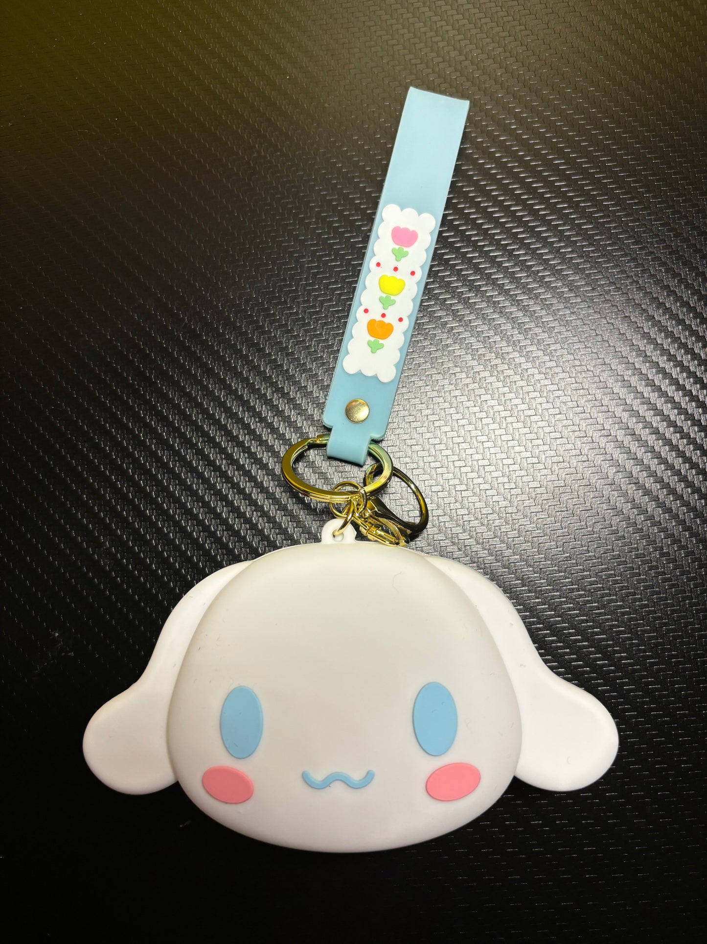 Character Silicone Purse Keychain