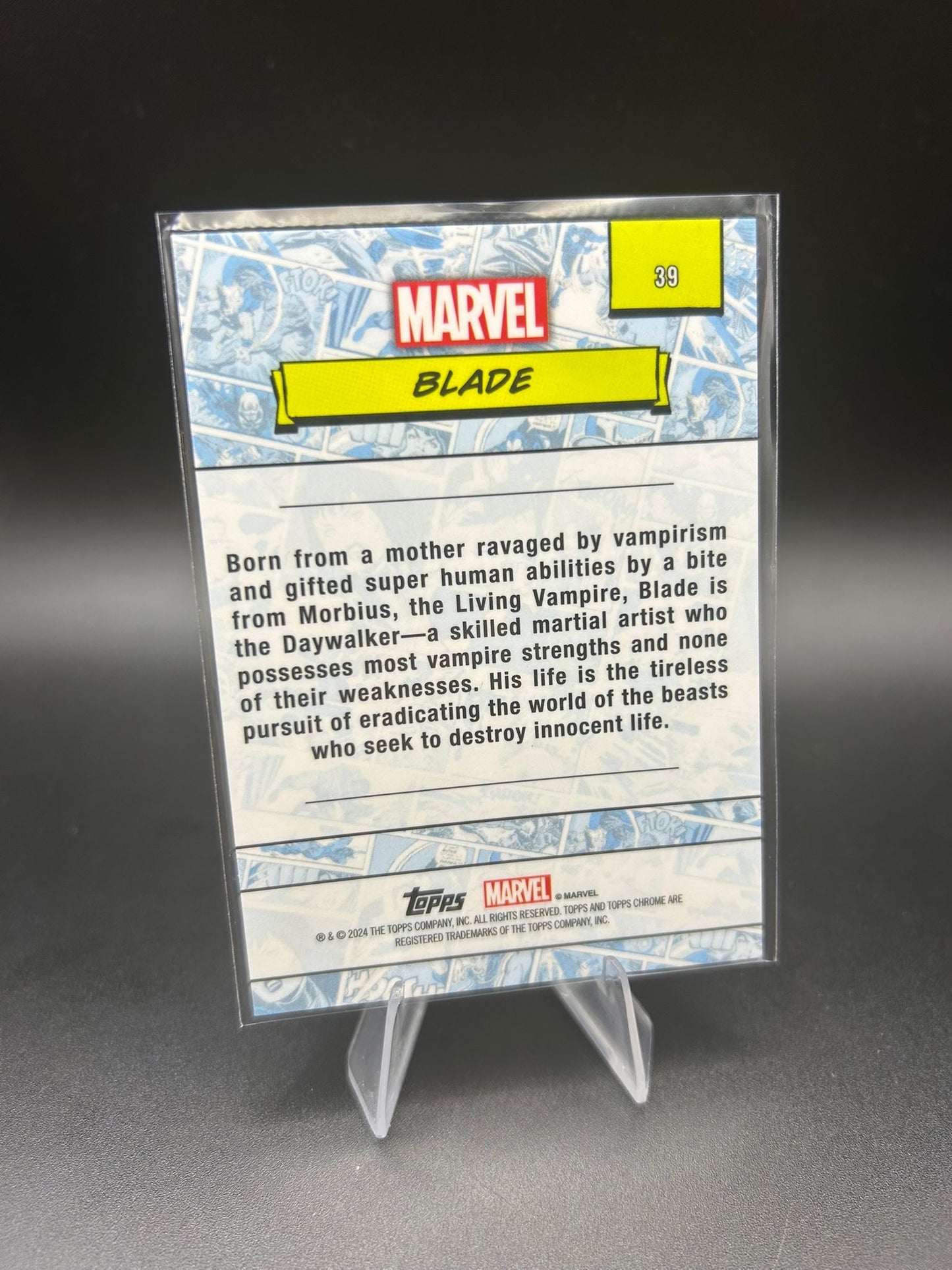 2024 Topps Chrome Marvel Blade Sapphire Base