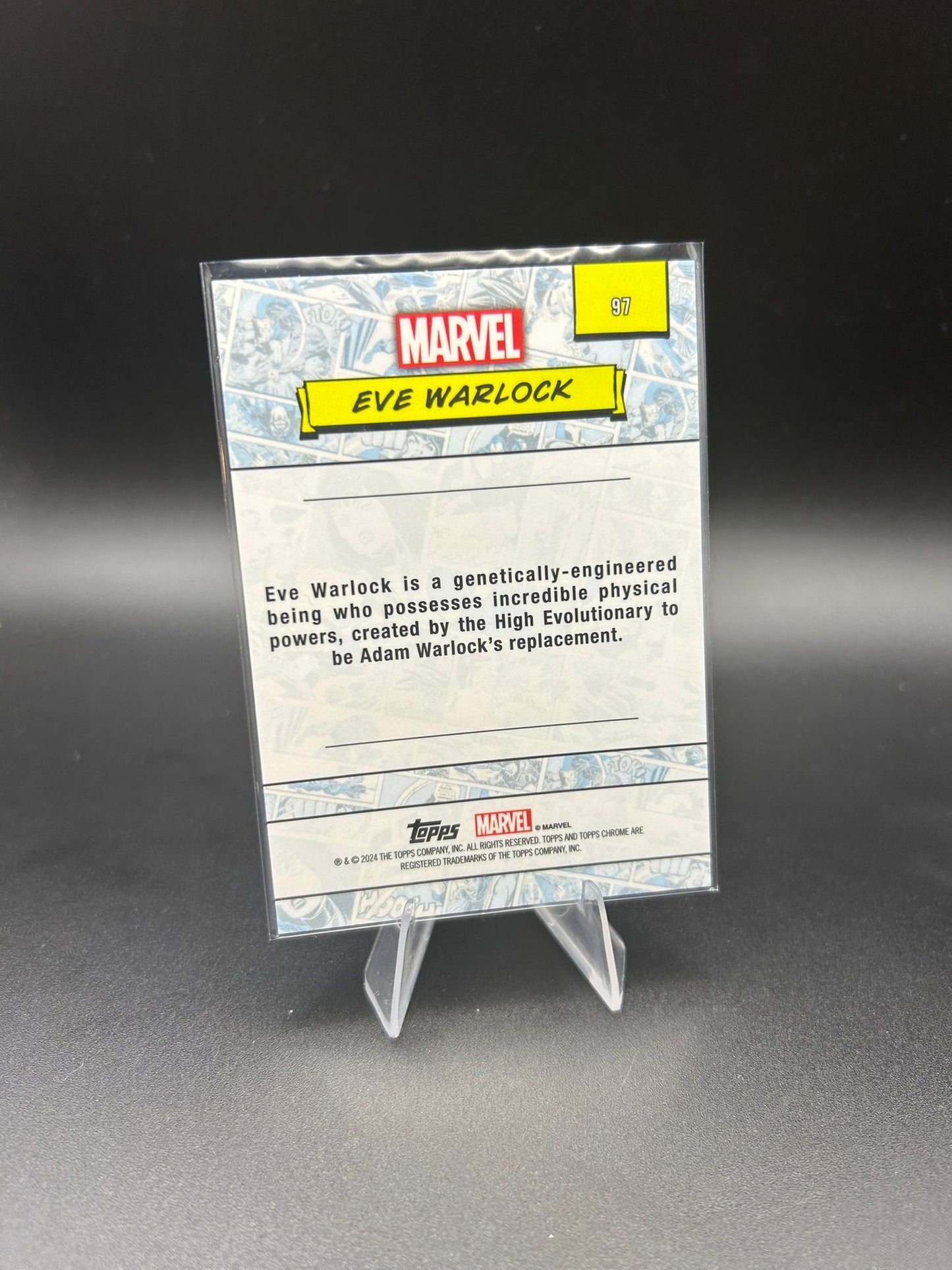 2024 Topps Chrome Marvel Eve Warlock Sapphire Base
