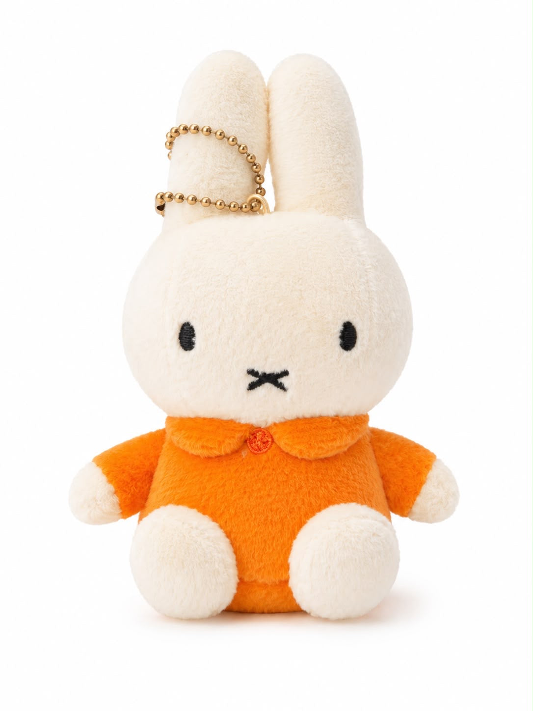 Miffy Orange Sitting Japanese Mini Plush Keychain