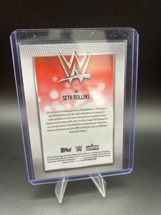 2026 WWE Topps Chrome Logofractor Seth Rollins /50 Gold