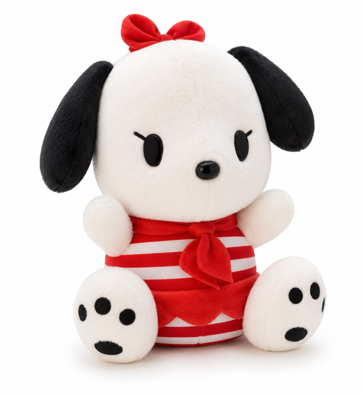 Mrs Pochacco Red Striped Japanese Sanrio Plush
