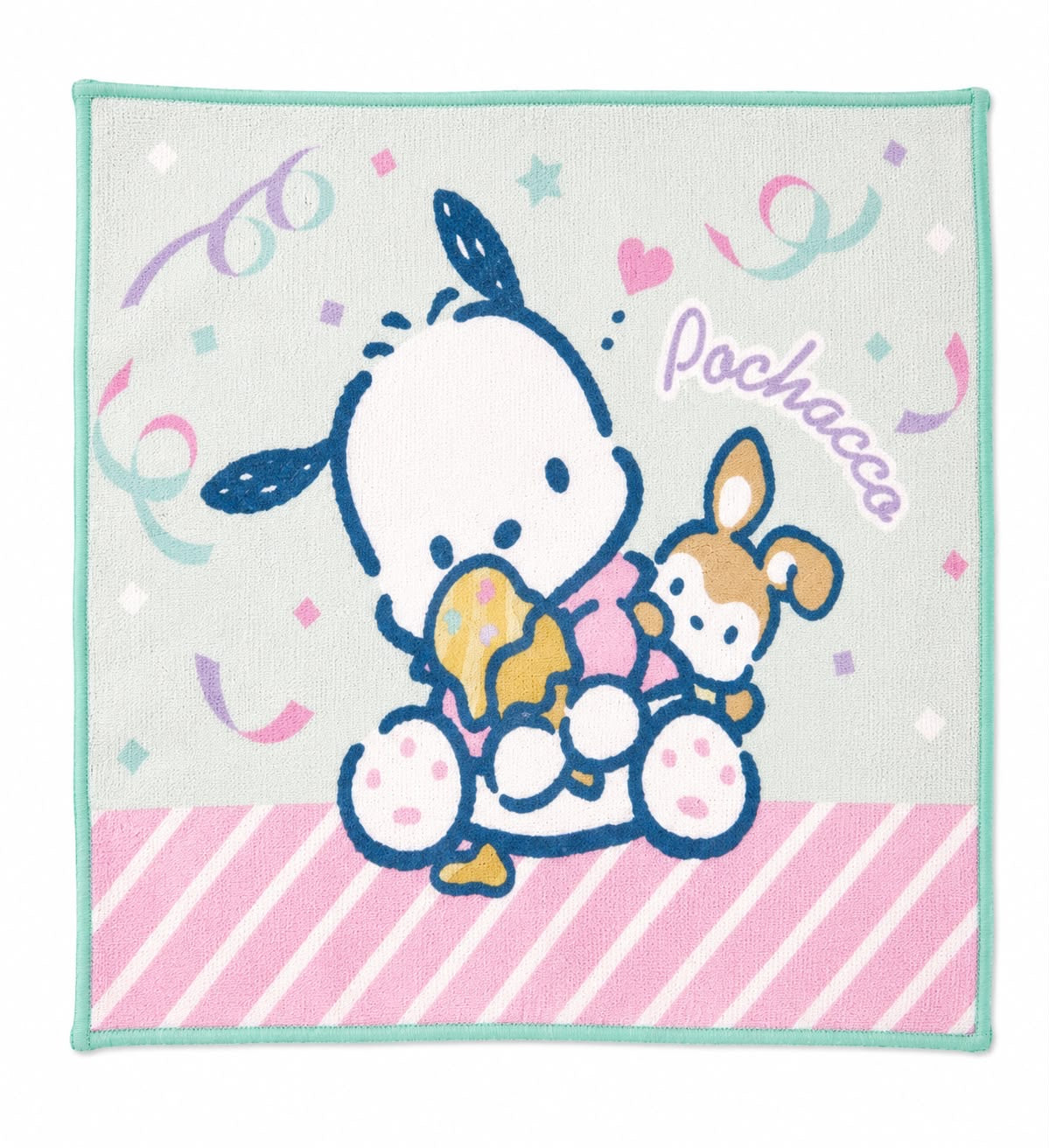 Pochacco 33cm Square Flannel Japanese Sanrio Face Cloth