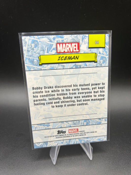 2024 Topps Chrome Marvel Iceman Sapphire Base