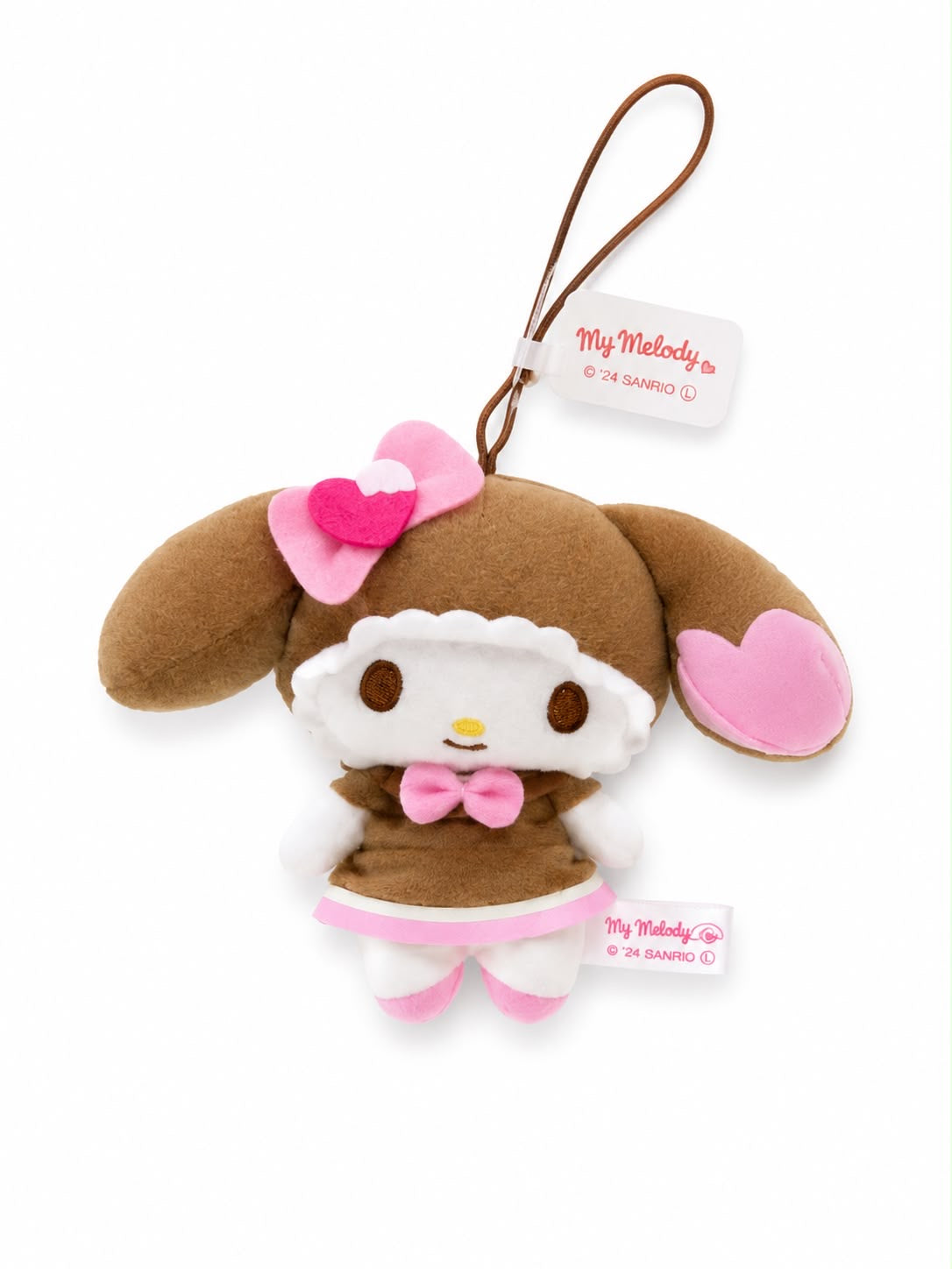 Melody Brown Dress Japanese Sanrio Plush Keychain