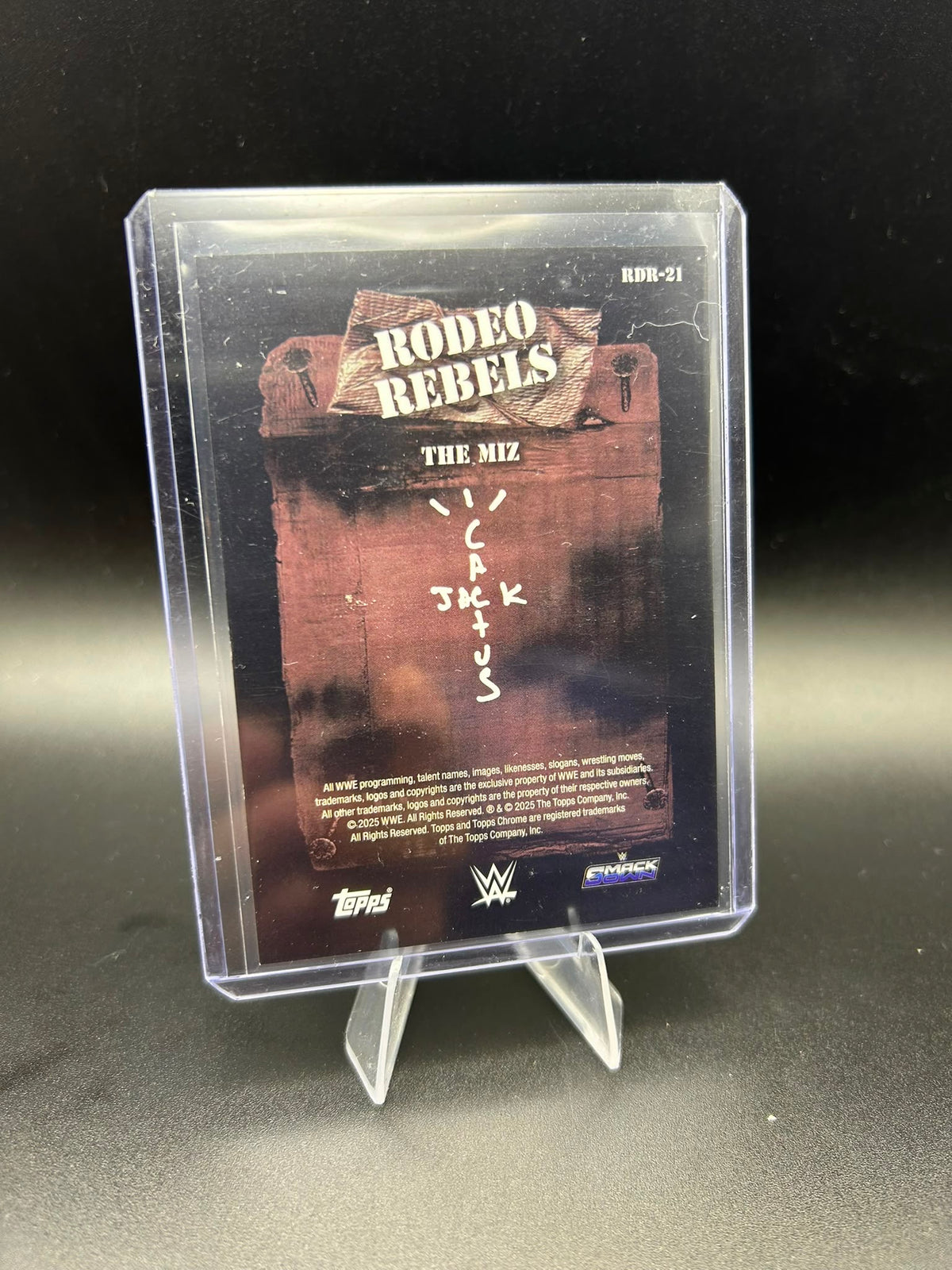 2025 WWE Topps Cactus Jack The Miz /50 Gold Rodeo Rebels