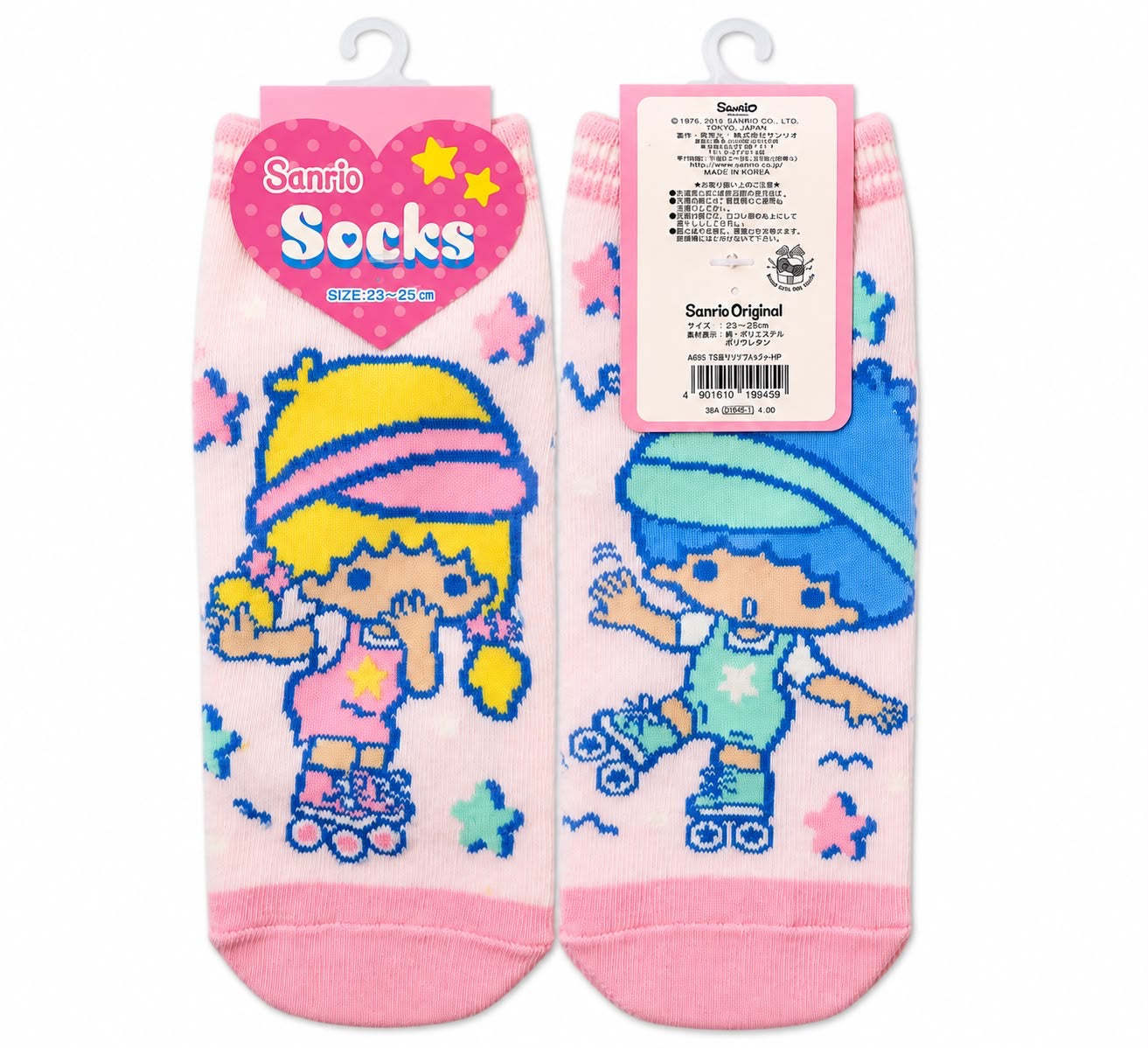 Twin Stars Rollerskate 23-25cm Japanese Sanrio Socks