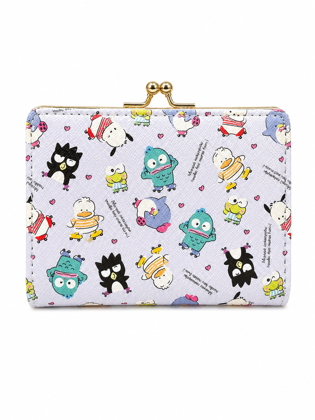 Hapidanbui Lads Grey Japanese Sanrio Clutch Coin Purse