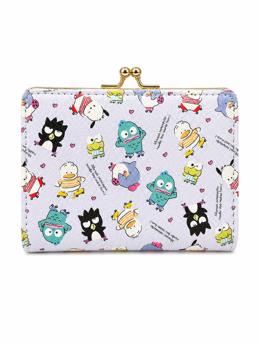Hapidanbui Lads Grey Japanese Sanrio Clutch Coin Purse