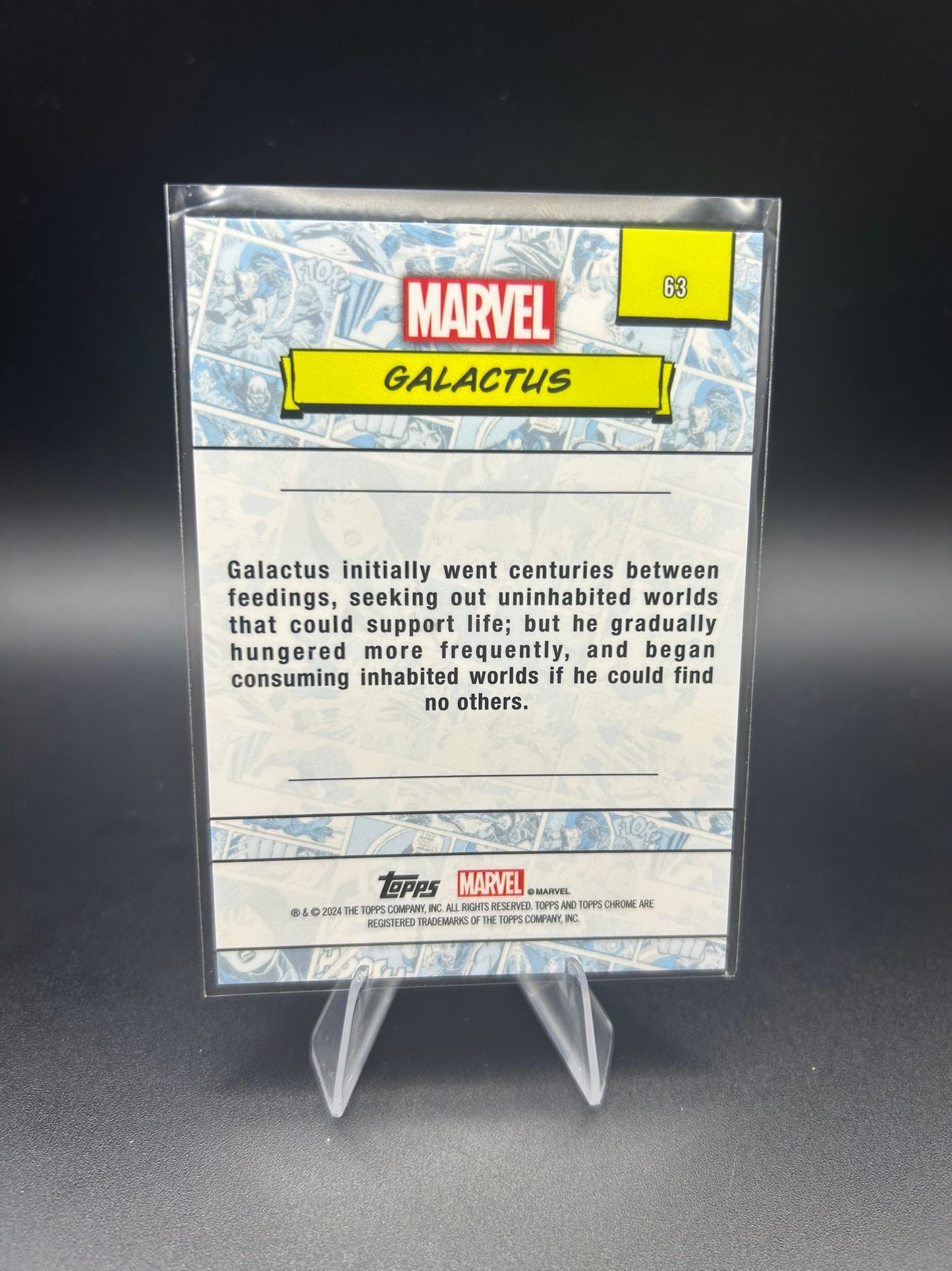 2024 Topps Chrome Marvel Galactus Sapphire Base