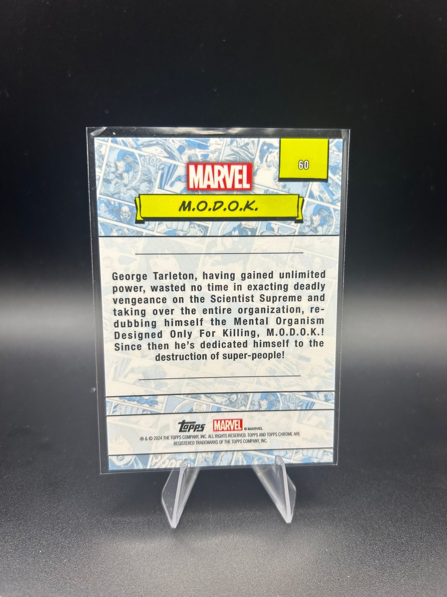 2024 Topps Chrome Marvel M.O.D.O.K. Sapphire Base