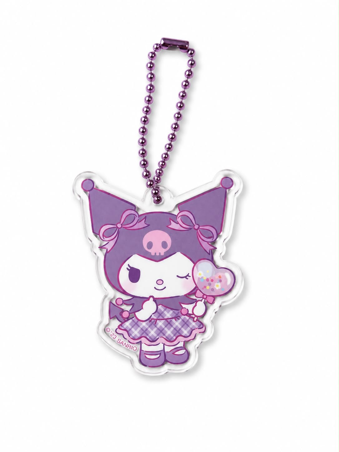 Kuromi Balloon Party Acrylic Japanese Sanrio Keychain