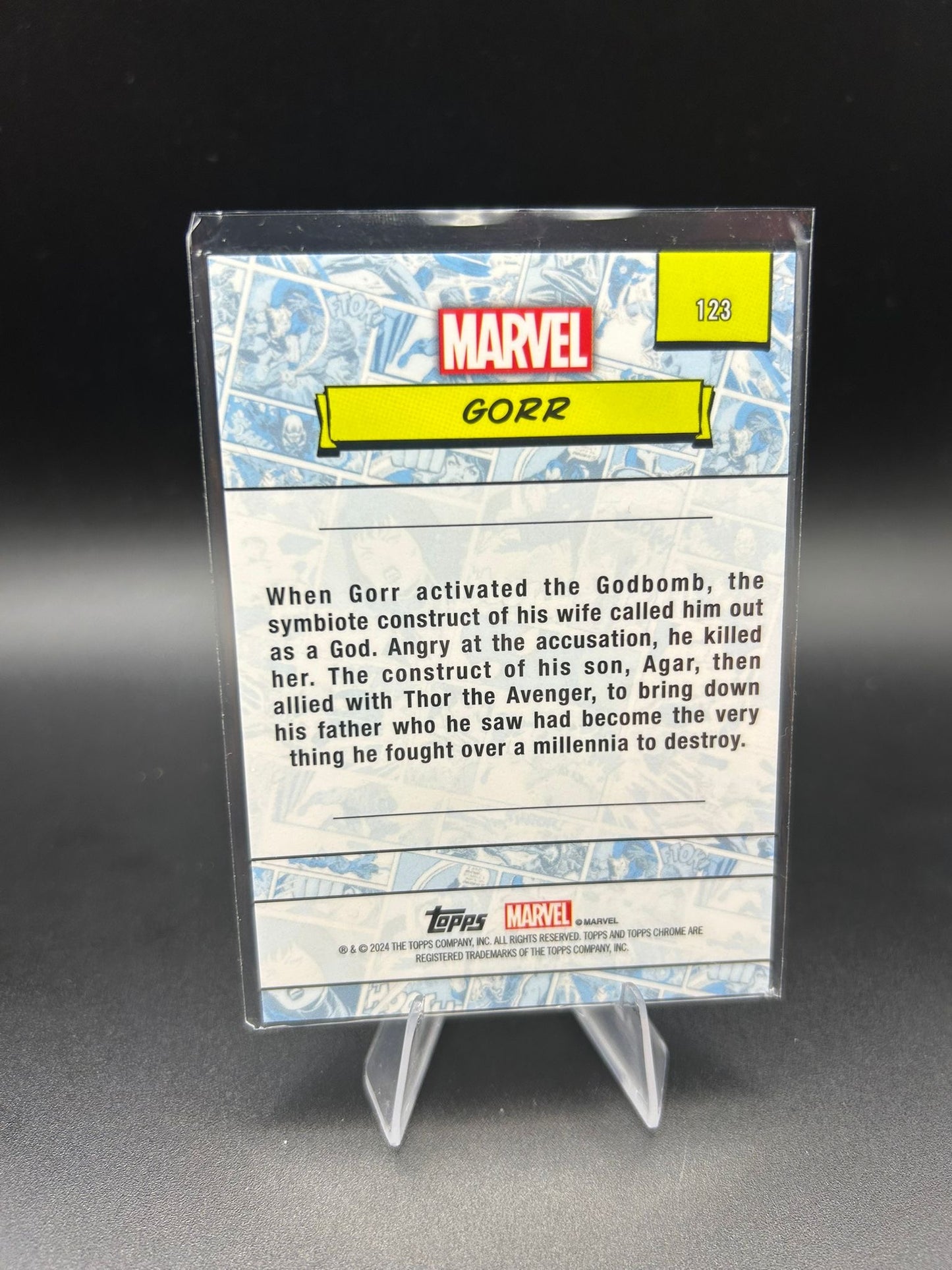 2024 Topps Chrome Marvel Gorr Sapphire Base