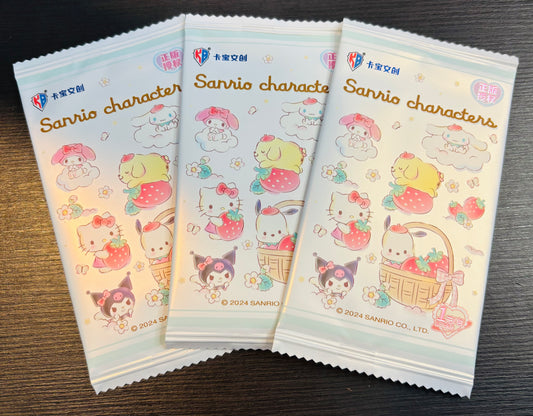 3 x Sanrio Strawberry Booster Card Packs