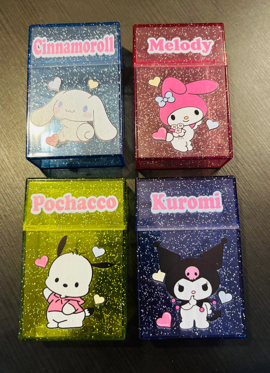 Flip Glitter Sparkle Pocket Storage Container