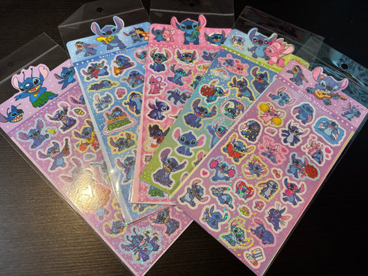 Alien Glitter Sticker Sheets