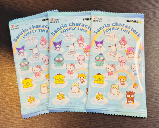 3 x Sanrio Vancard Lovely Time Booster Card Packs