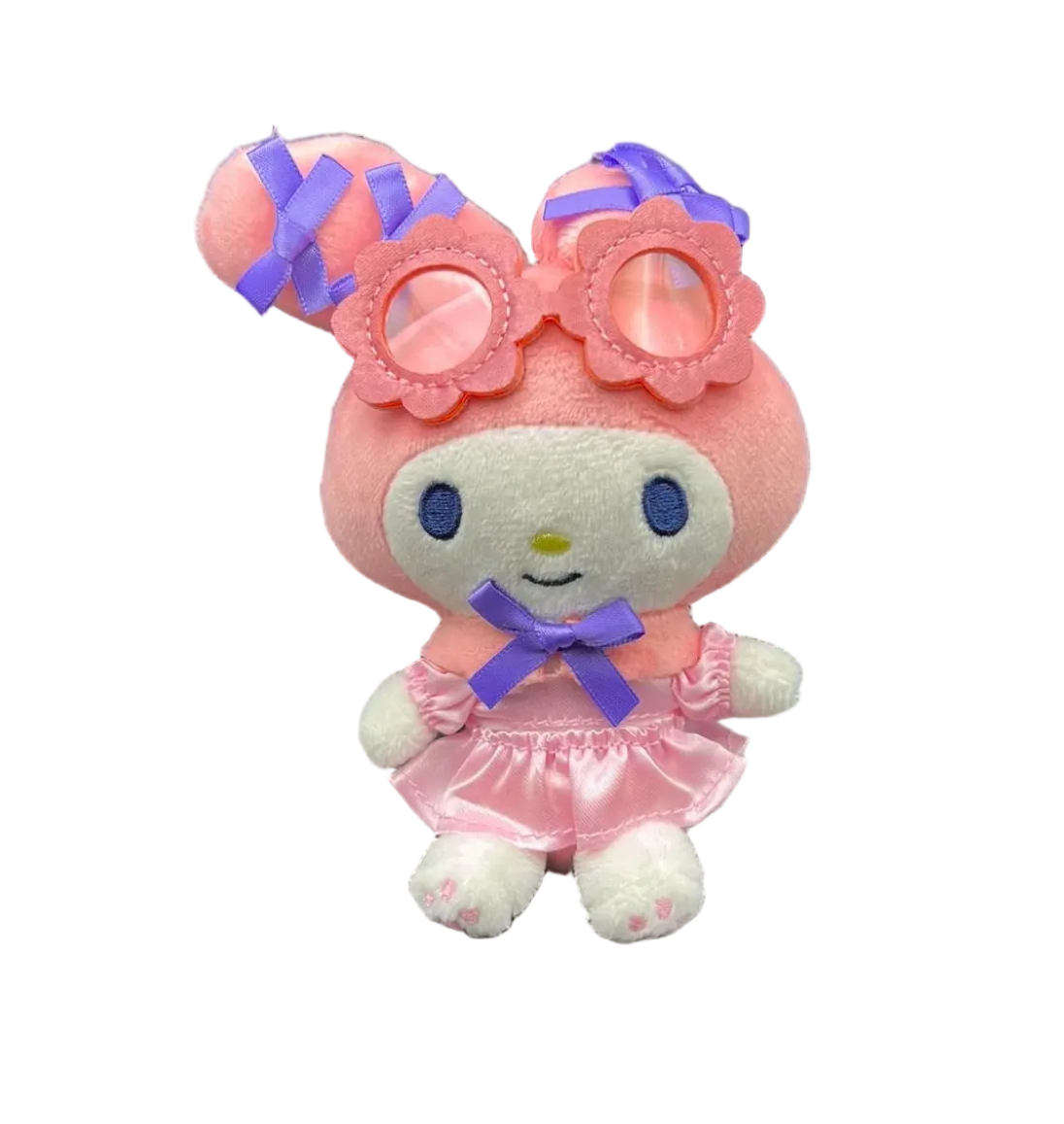 Melody Nightpool Glasses Japanese Sanrio Plush Keychain