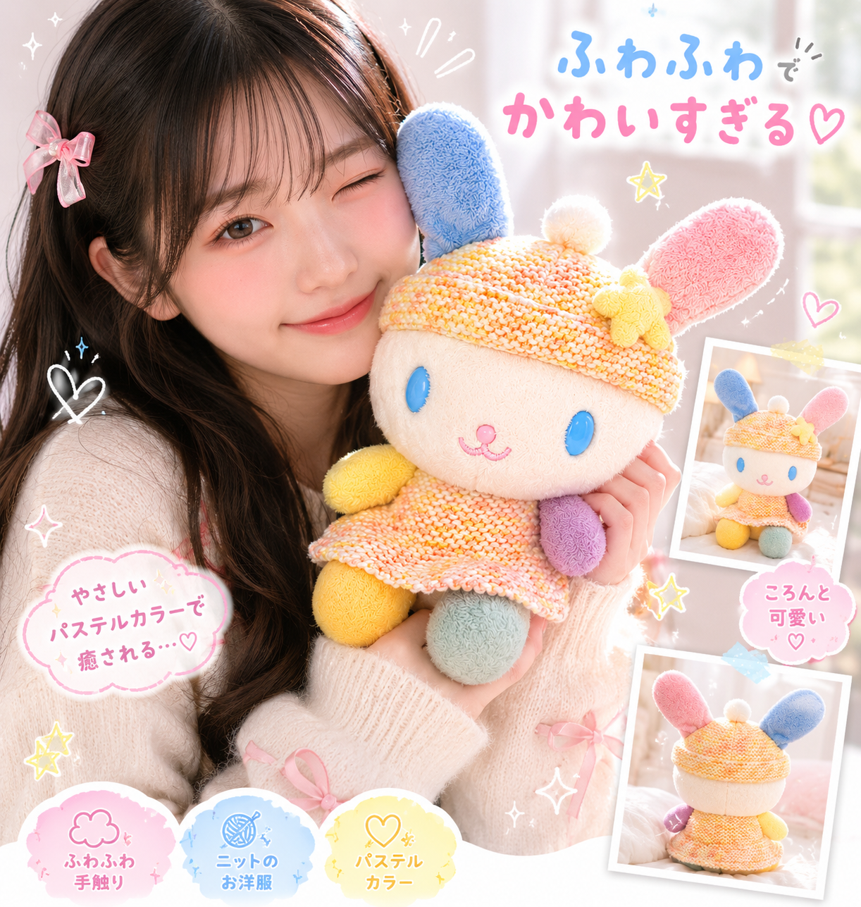 Usahana Crochet Dress 2005 Japanese Sanrio Plush