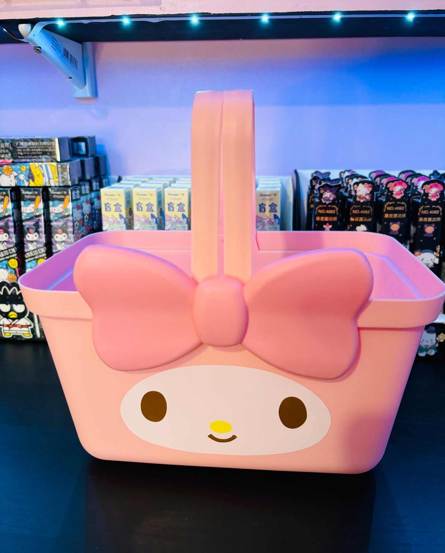 Large Double Handle Plastic Storage Basket
