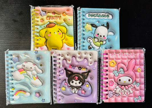 Small 3D Effect Pocket Notebook - Lined Paper - 85mm x 110mm