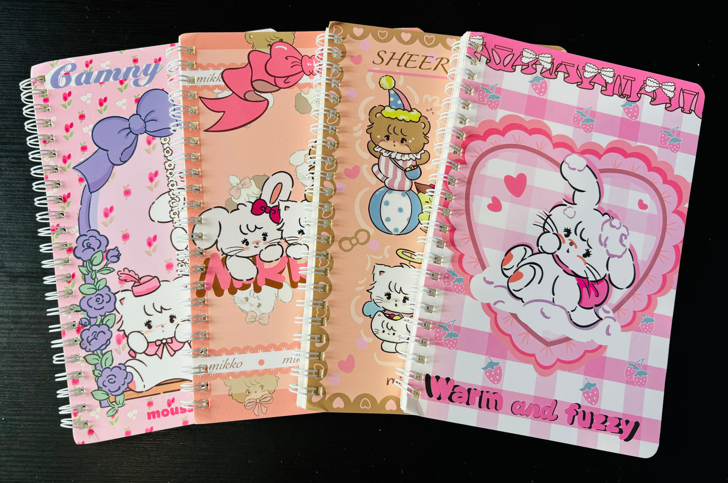 A5 Cute Animal Mikko Lined Spiral Notebook - 140mm x 210mm
