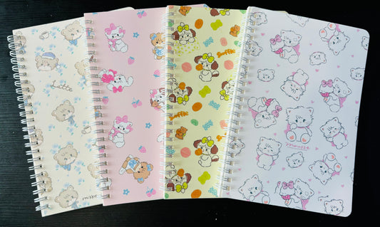 A5 Cute Animal Mikko Lined Spiral Notebook - 140mm x 210mm