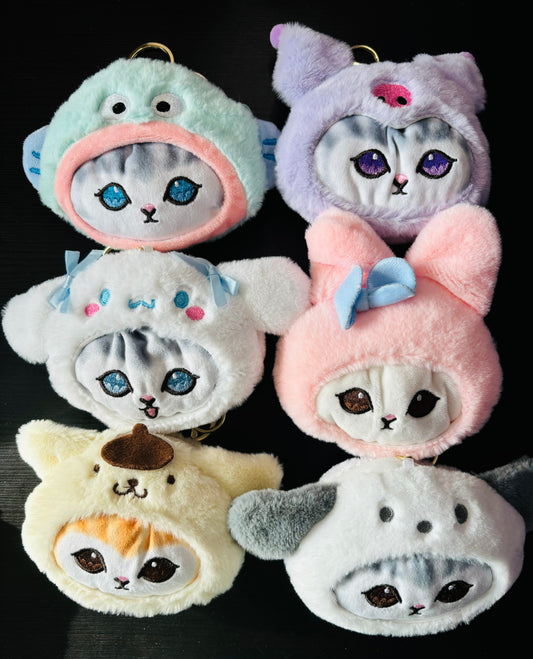 Sanrio Mofusand Cat Keychain Coin Purse