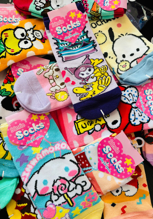 Sanrio Character Ankle Socks - Adult Size - 23-25cm