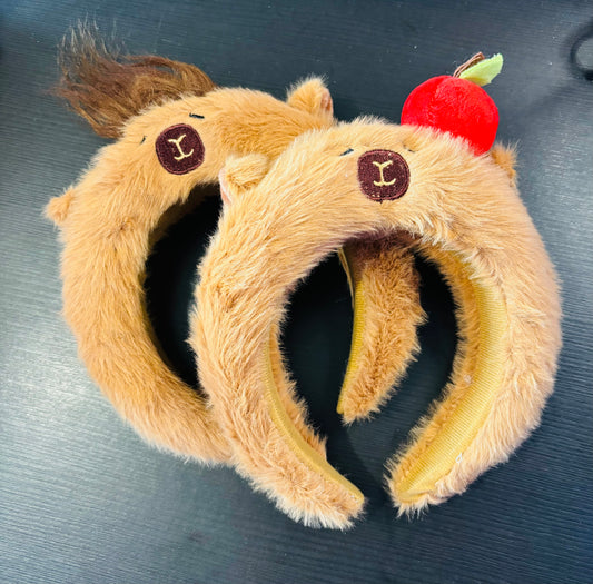 Beaver Capybara Floofy Puff Headband