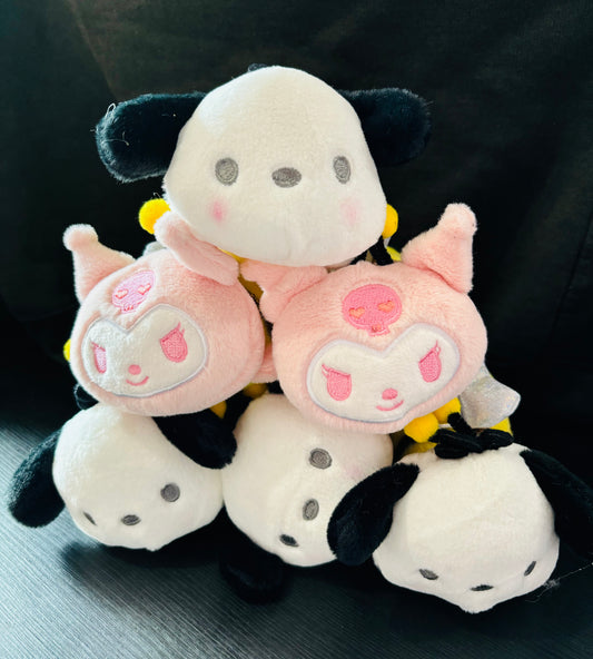 Soft n Fluffy Character Keychain Bag Clip Accessory