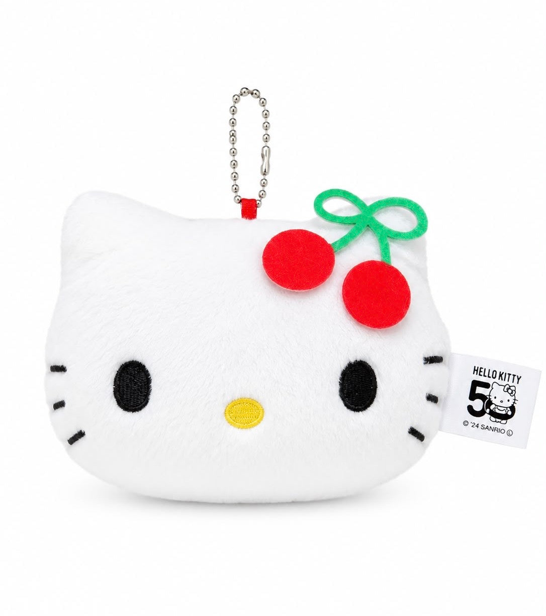 Hello Kitty Cherry Big Head Japanese Sanrio Plush Keychain