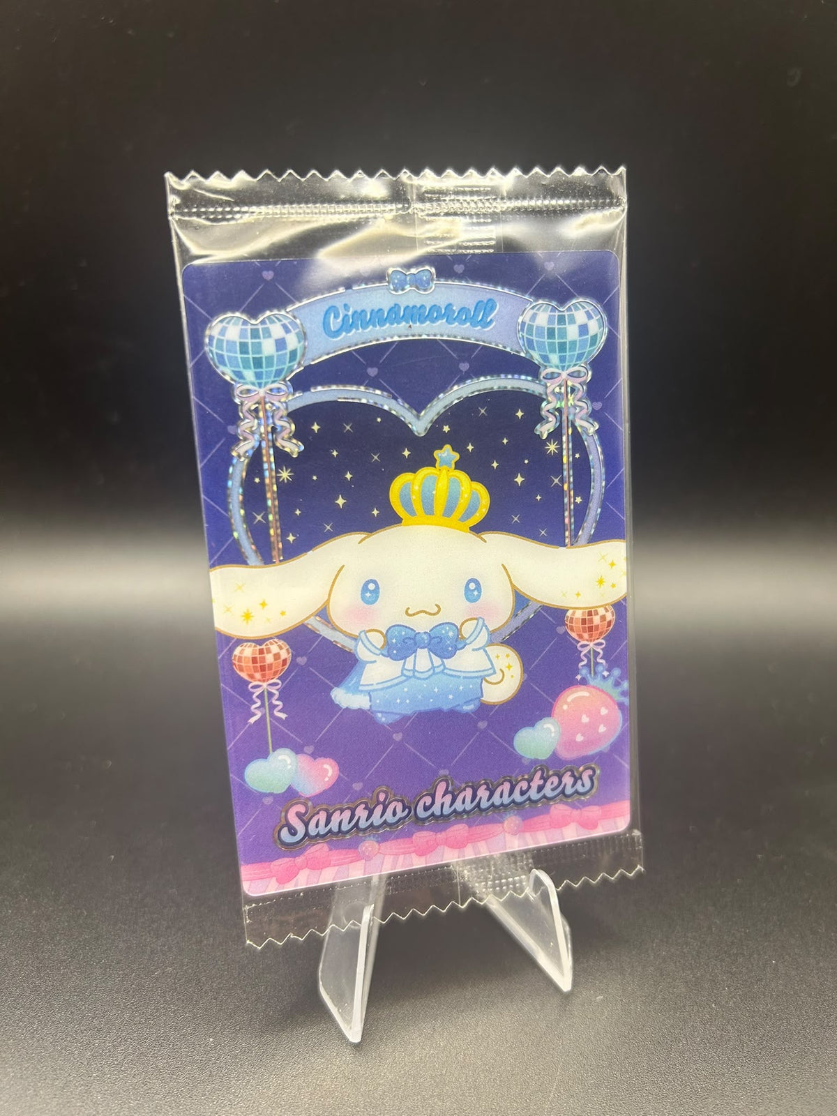 Silver Foil Cinnamoroll New Year Japanese Sanrio Wafer Card
