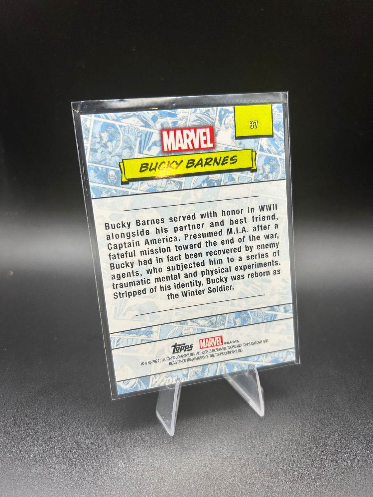 2024 Topps Chrome Marvel Bucky Barnes Sapphire Base