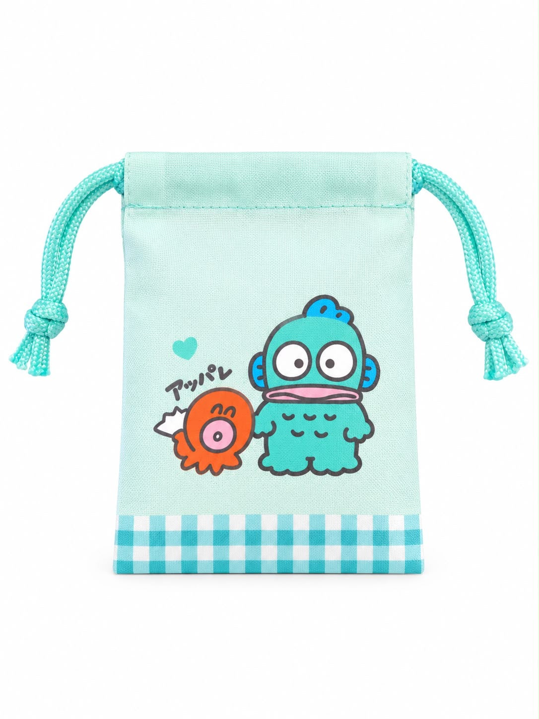 Hangyodon Blue Mini Japanese Sanrio Drawstring Pouch