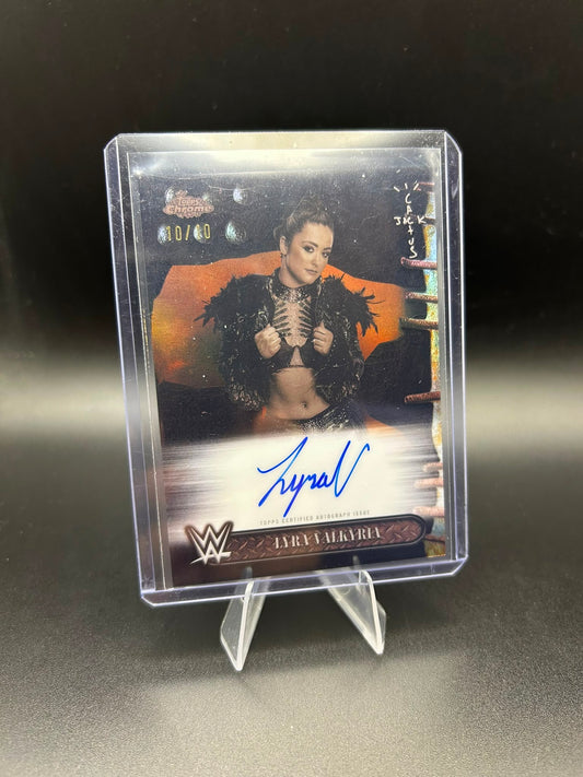 2025 WWE Topps Cactus Jack Lyra Valkyria Auto 10/10 Black Refractor