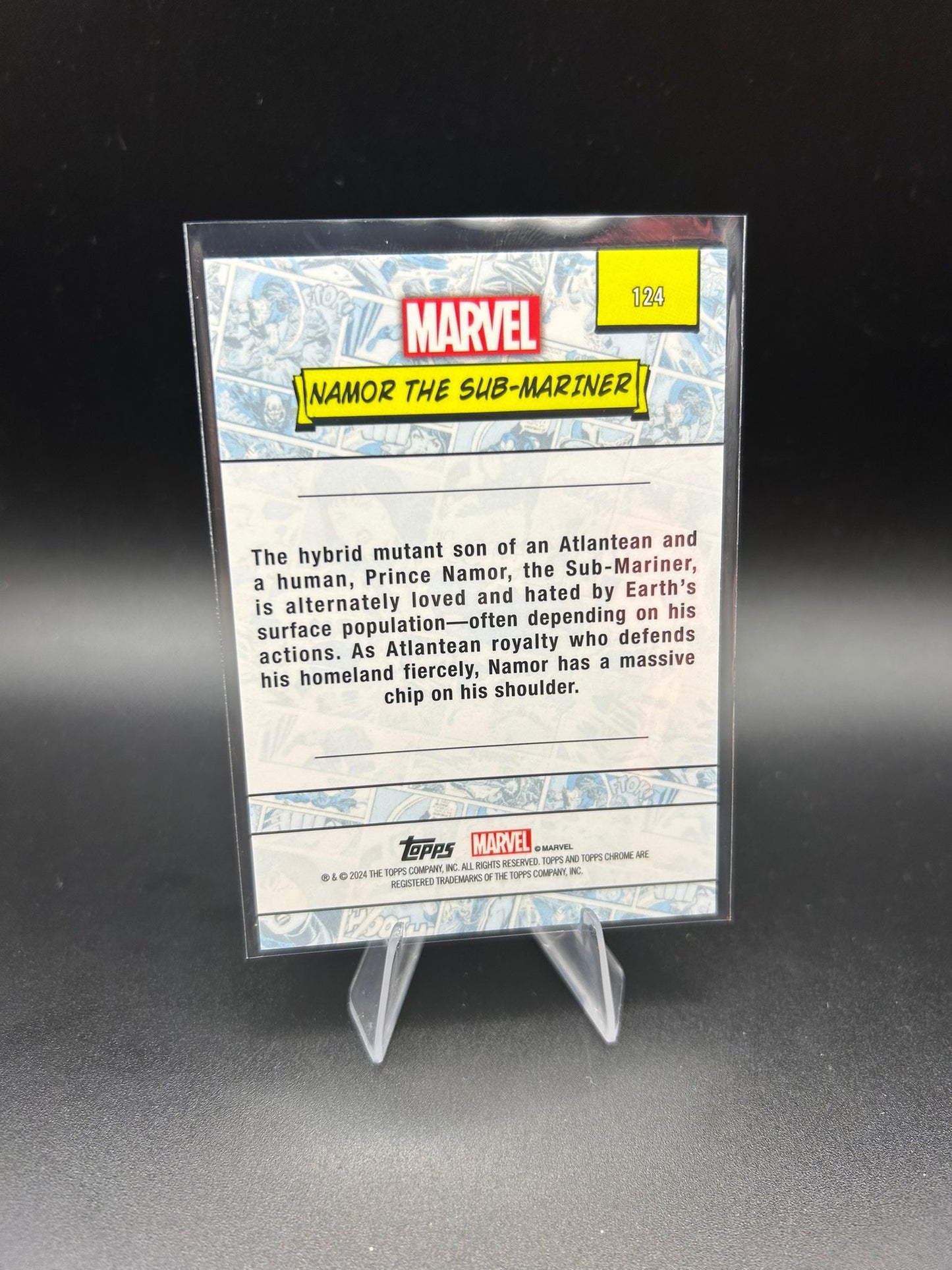 2024 Topps Chrome Marvel Namor The Sub-Mariner Sapphire Base