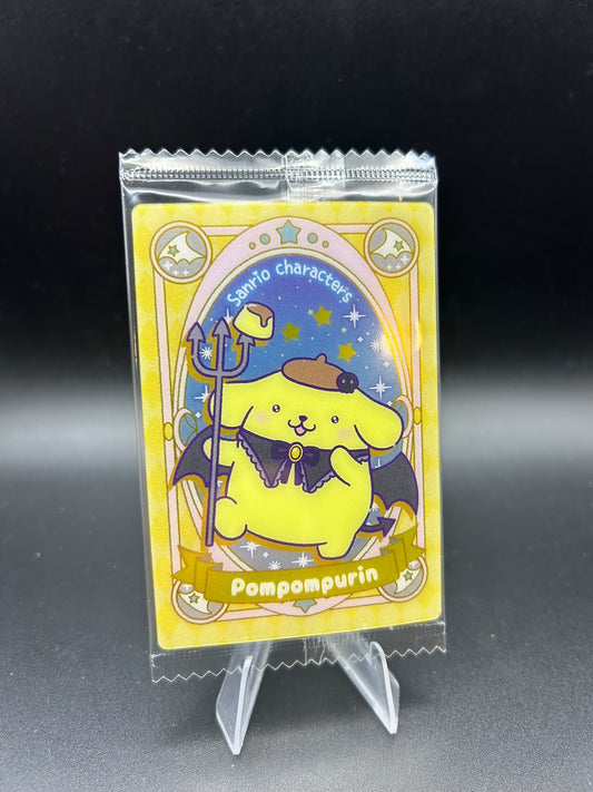 Halloween PomPomPurin Japanese Sanrio Wafer Card