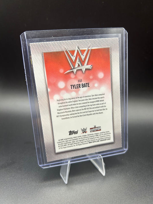 2026 WWE Topps Chrome Logofractor Tyler Bate /99 Green
