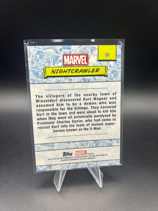 2024 Topps Chrome Marvel Nightcrawler Sapphire Base