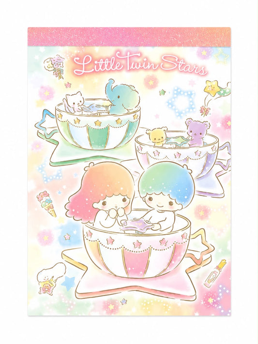 Colourful Twin Stars Mini Sanrio Notebook