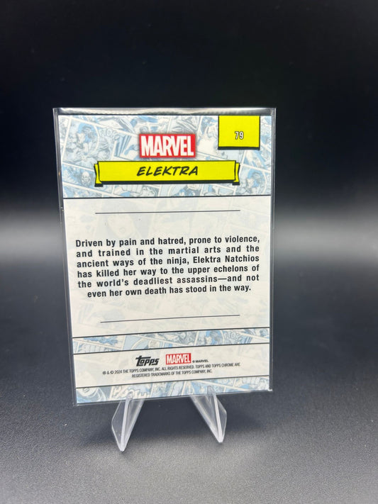 2024 Topps Chrome Marvel Elektra Sapphire Base