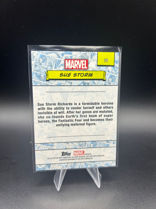2024 Topps Chrome Marvel Sue Storm Sapphire Base