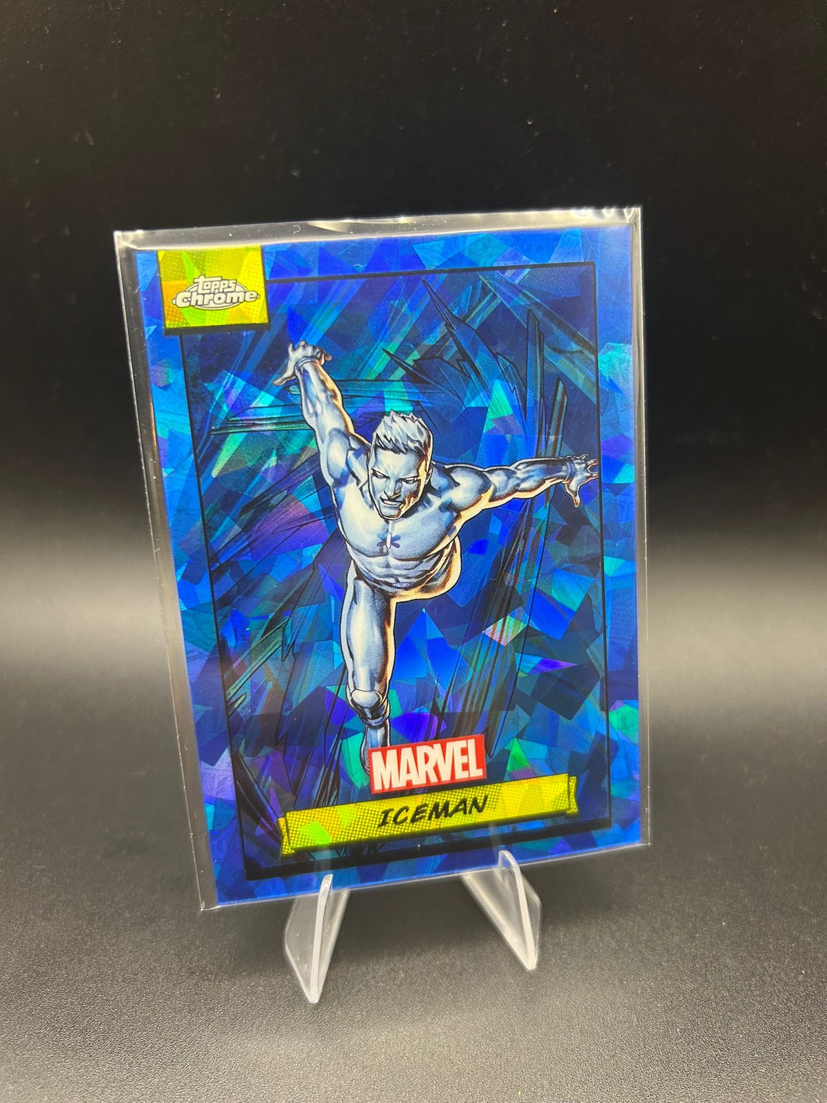 2024 Topps Chrome Marvel Iceman Sapphire Base