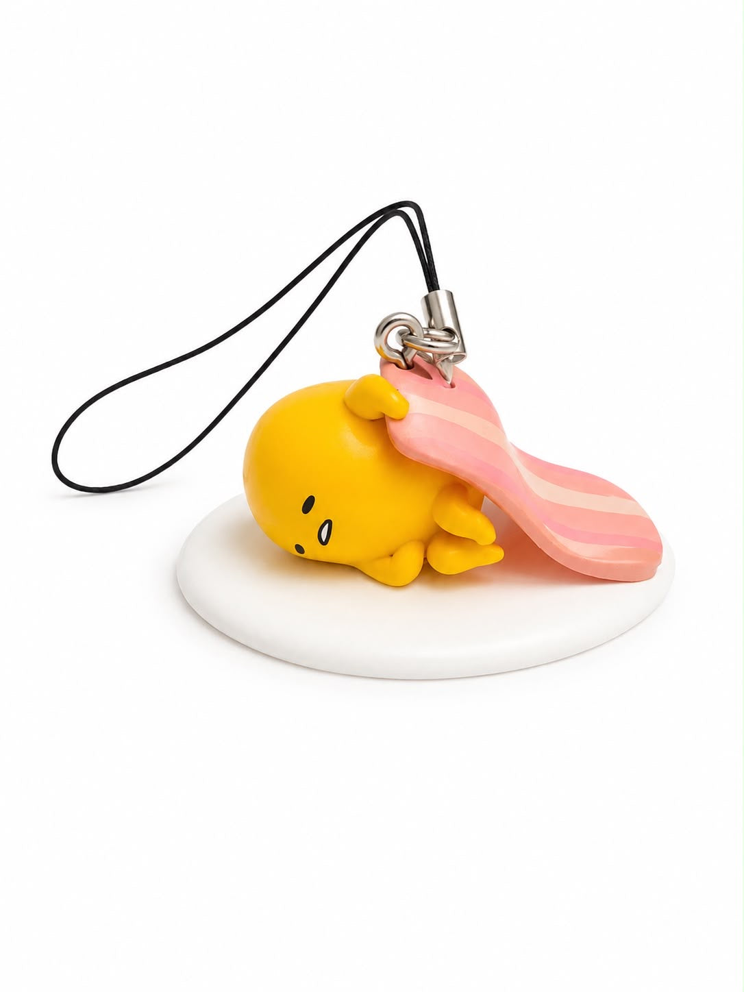 Gudetama Bacon Sheet Phone Charm Japanese Sanrio Keychain