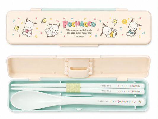 Pochacco Party Chopstick & Spoon Japanese Sanrio 2pc Set